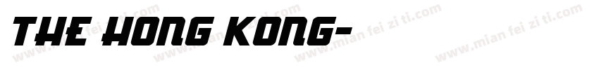 THE HONG KONG字体转换